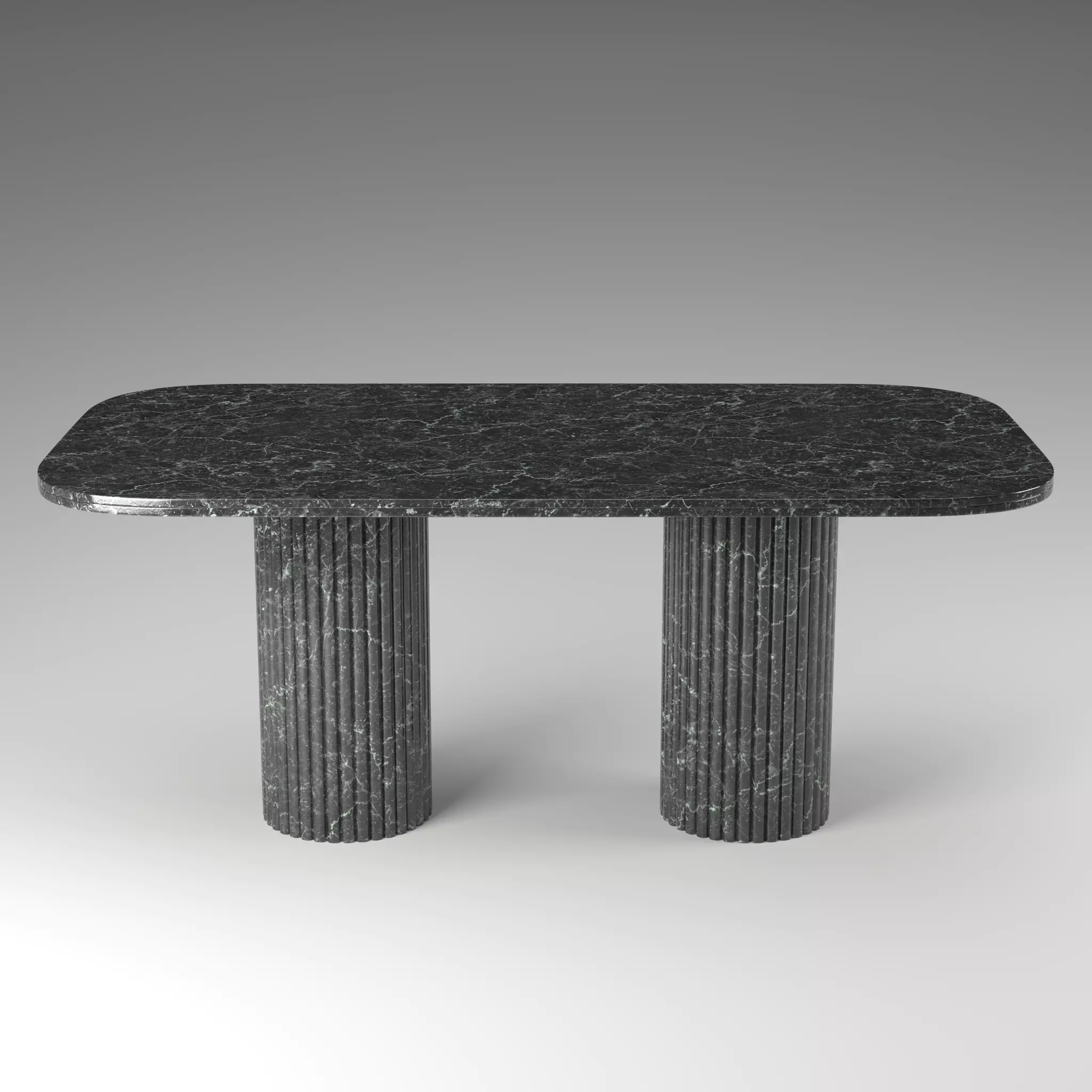 Selene Rectangular Marble Dining Table Low-poly 3D model_1