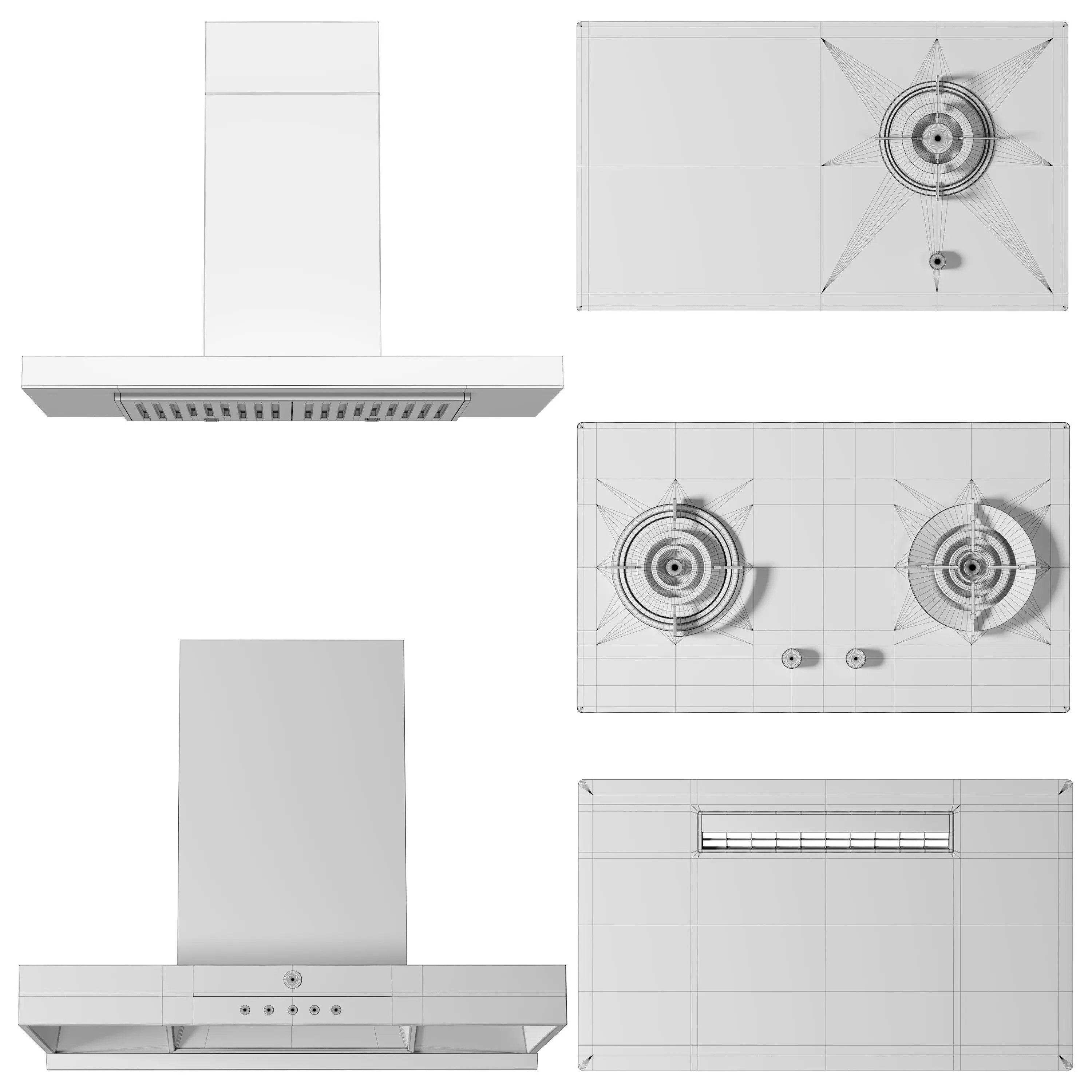 Tecno appliance set 3D model_6