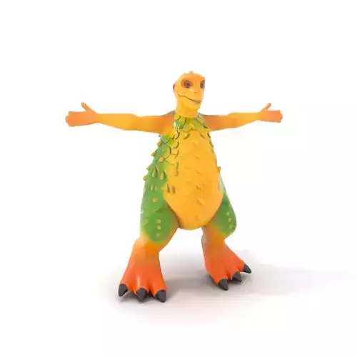 Colorful Dinosaur Character model pack Low-poly 3D model