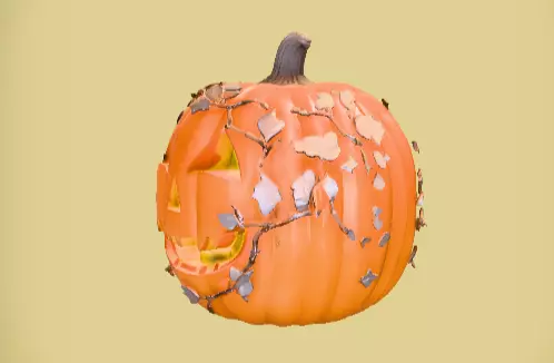 Jack-o-Lantern Lantern 3D Print Model Decorative Pumpkin  Low-poly 3D model_3