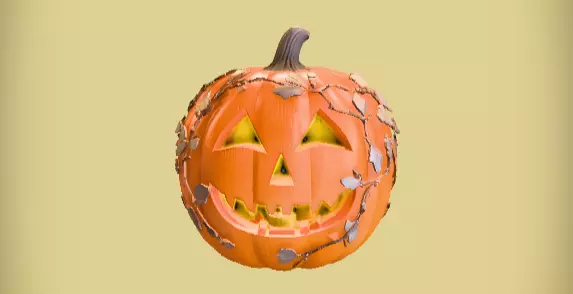 Jack-o-Lantern Lantern 3D Print Model Decorative Pumpkin  Low-poly 3D model_1