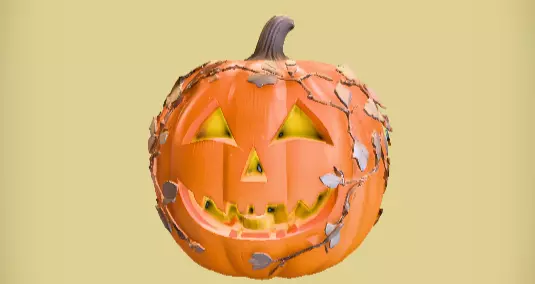 Jack-o-Lantern Lantern 3D Print Model Decorative Pumpkin  Low-poly 3D model_5