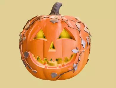 Jack-o-Lantern Lantern 3D Print Model Decorative Pumpkin  Low-poly 3D model_7