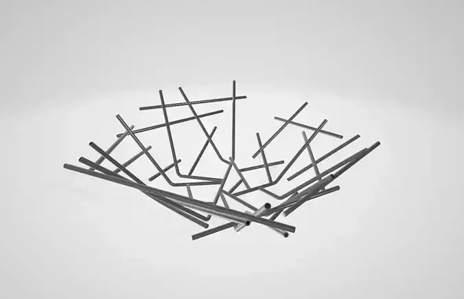 A stainless steel fruit bowl