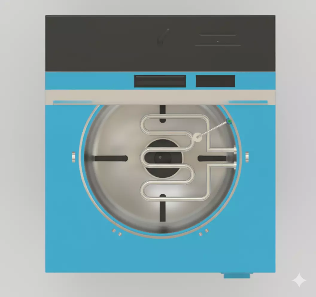 Autoclave Sterilizer CAD Model 3D model_1