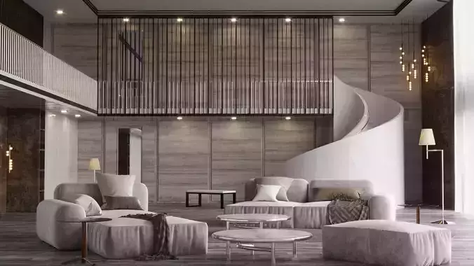 Interior Living Room Scene 2