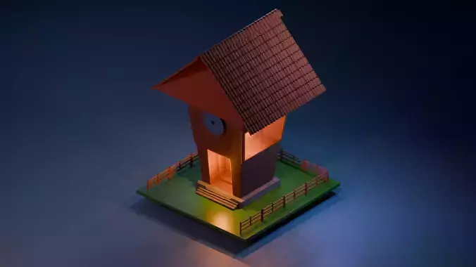 Stylised 3d house 