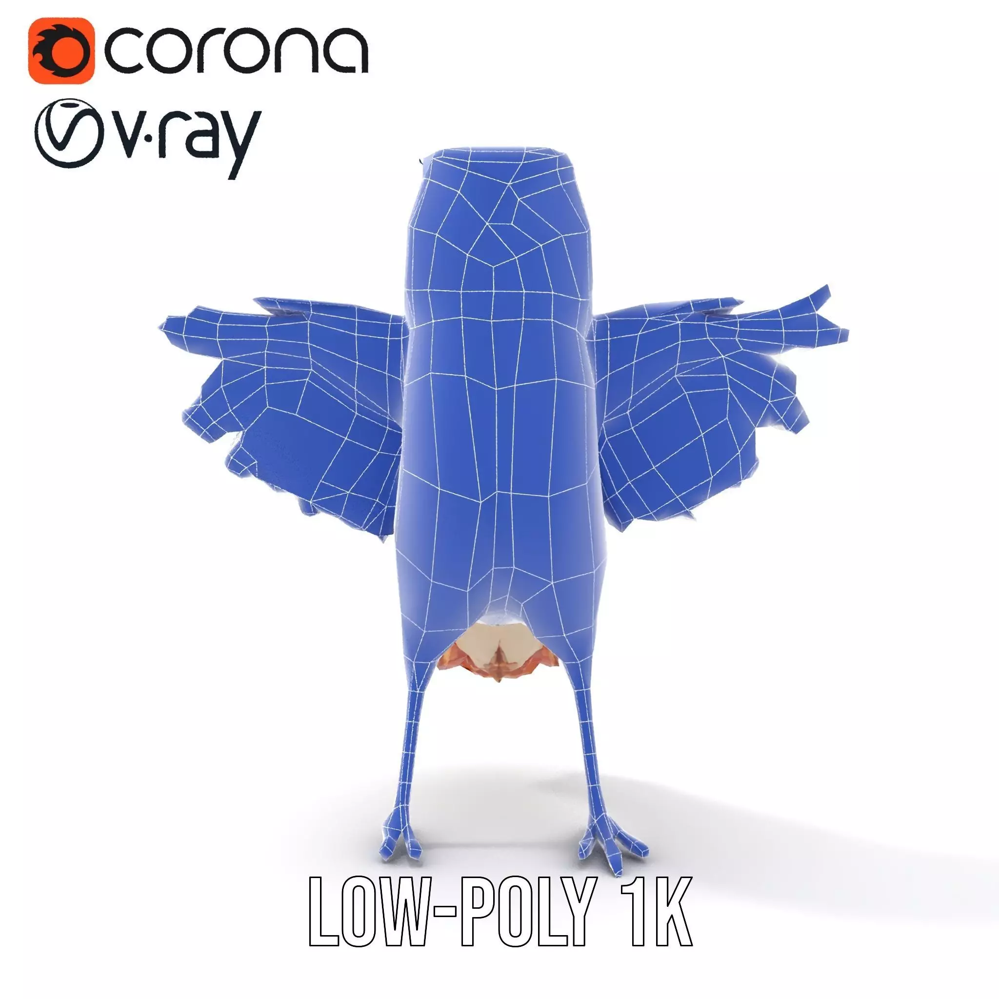 Vibrant Owl Wingspread model pack Low-poly 3D model_26