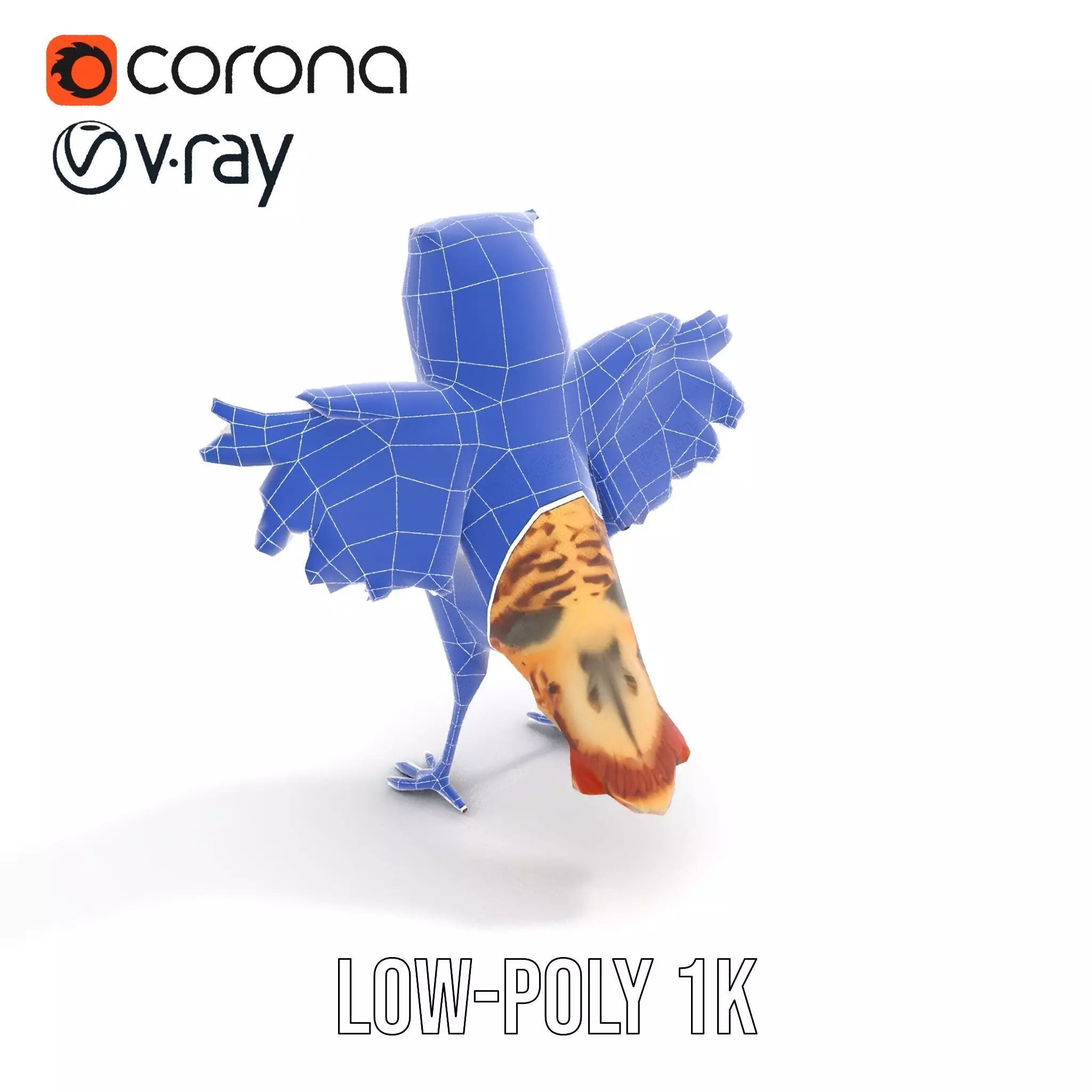Vibrant Owl Wingspread model pack Low-poly 3D model_18