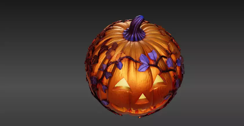 Jack-o-Lantern Lantern 3D Print Model Decorative Pumpkin 3D model_2