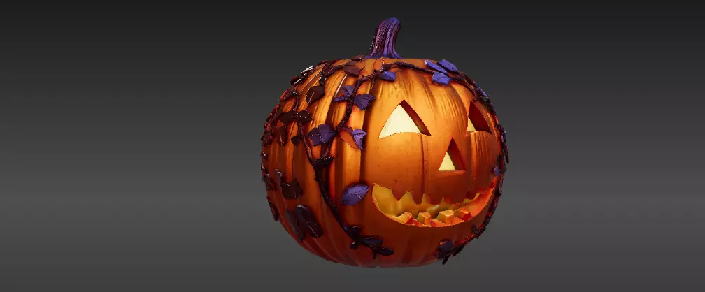 Jack-o-Lantern Lantern 3D Print Model Decorative Pumpkin 3D model_5