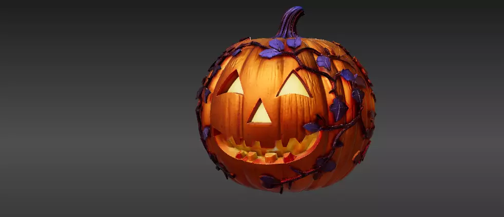 Jack-o-Lantern Lantern 3D Print Model Decorative Pumpkin 3D model_6