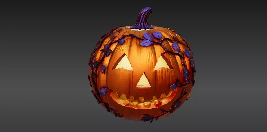 Jack-o-Lantern Lantern 3D Print Model Decorative Pumpkin 3D model_4