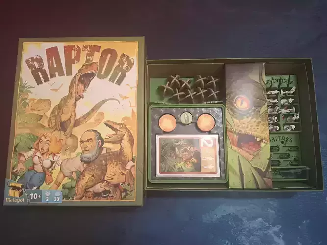 Raptor board game insert
