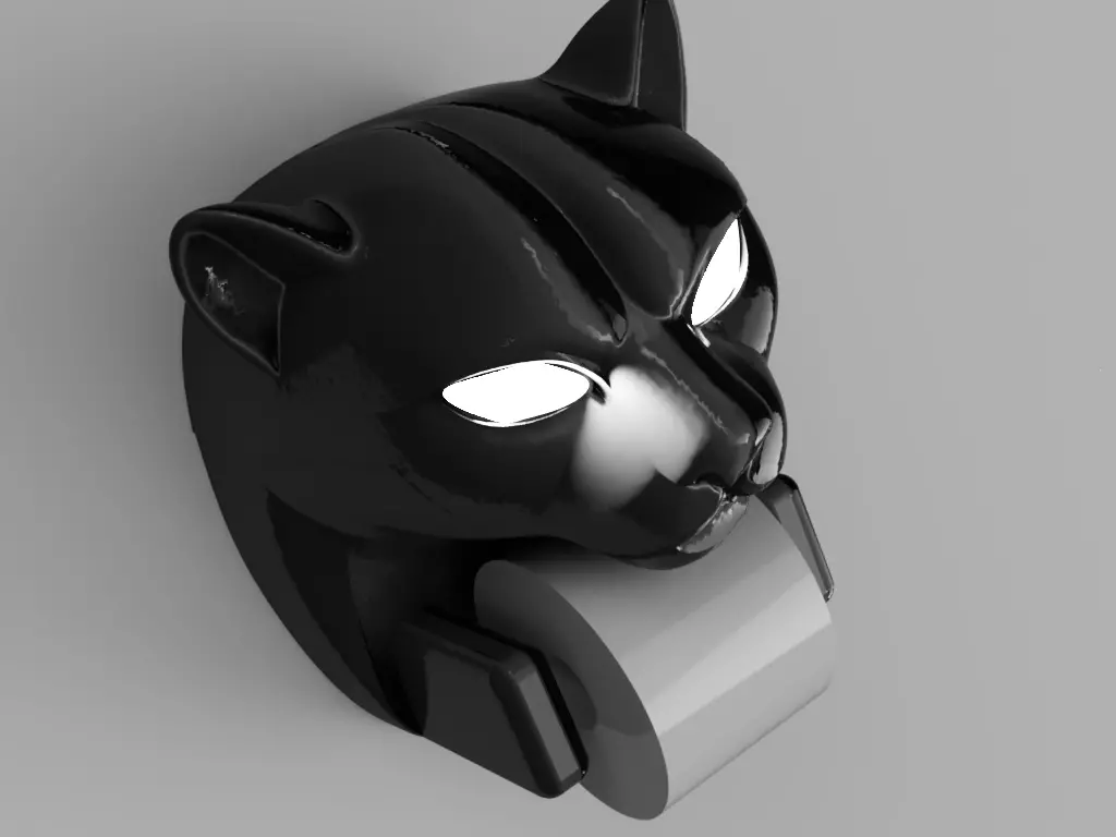 Panthera Paper Roll Holder 3D print model_6