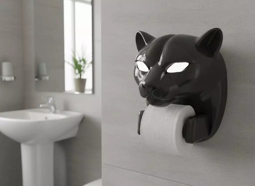 Panthera Paper Roll Holder 3D print model_0