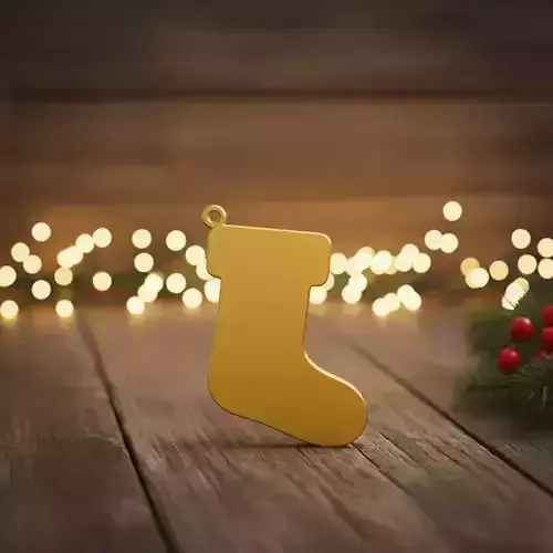 Christmas stocking ornament 3D print model