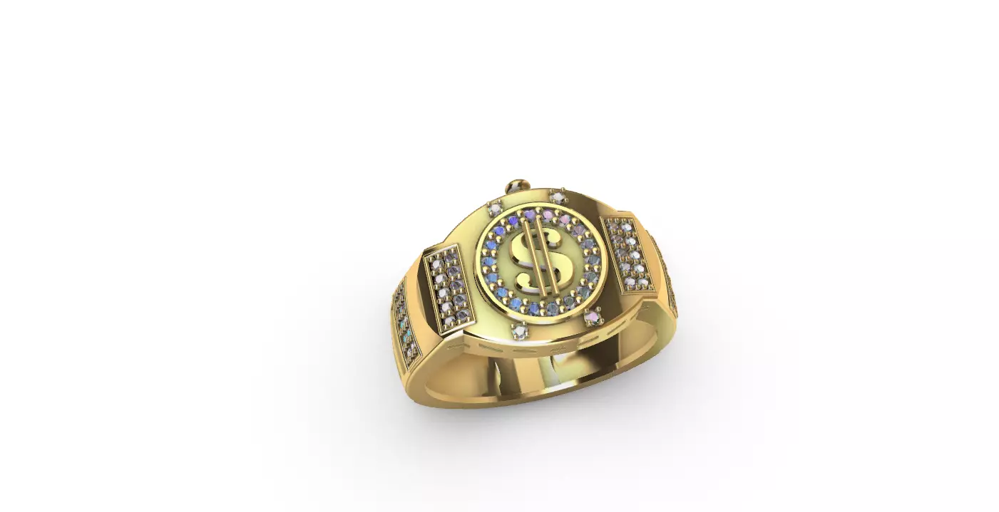 anillo dollar -v- 3D print model