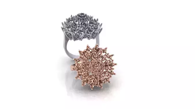 flower setting marquise illusion jewelry ring 