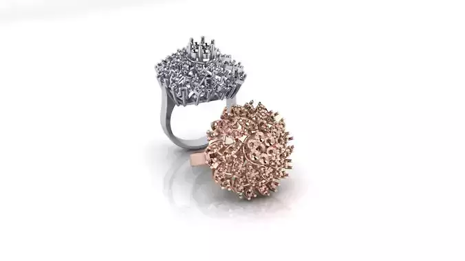 flower setting marquise illusion jewelry ring 