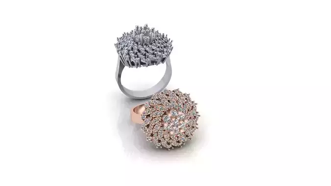 flower setting marquise illusion jewelry ring 