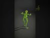 Green Alien Character model pack Low-poly 3D model_2