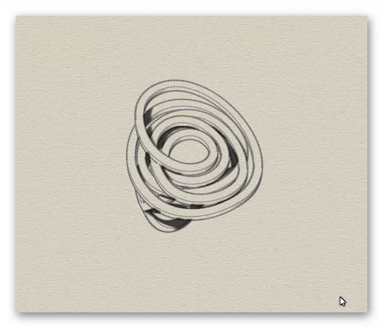 twisted gold ring 3D print model_5