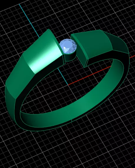 bypass jewelry ring 3D print model_1