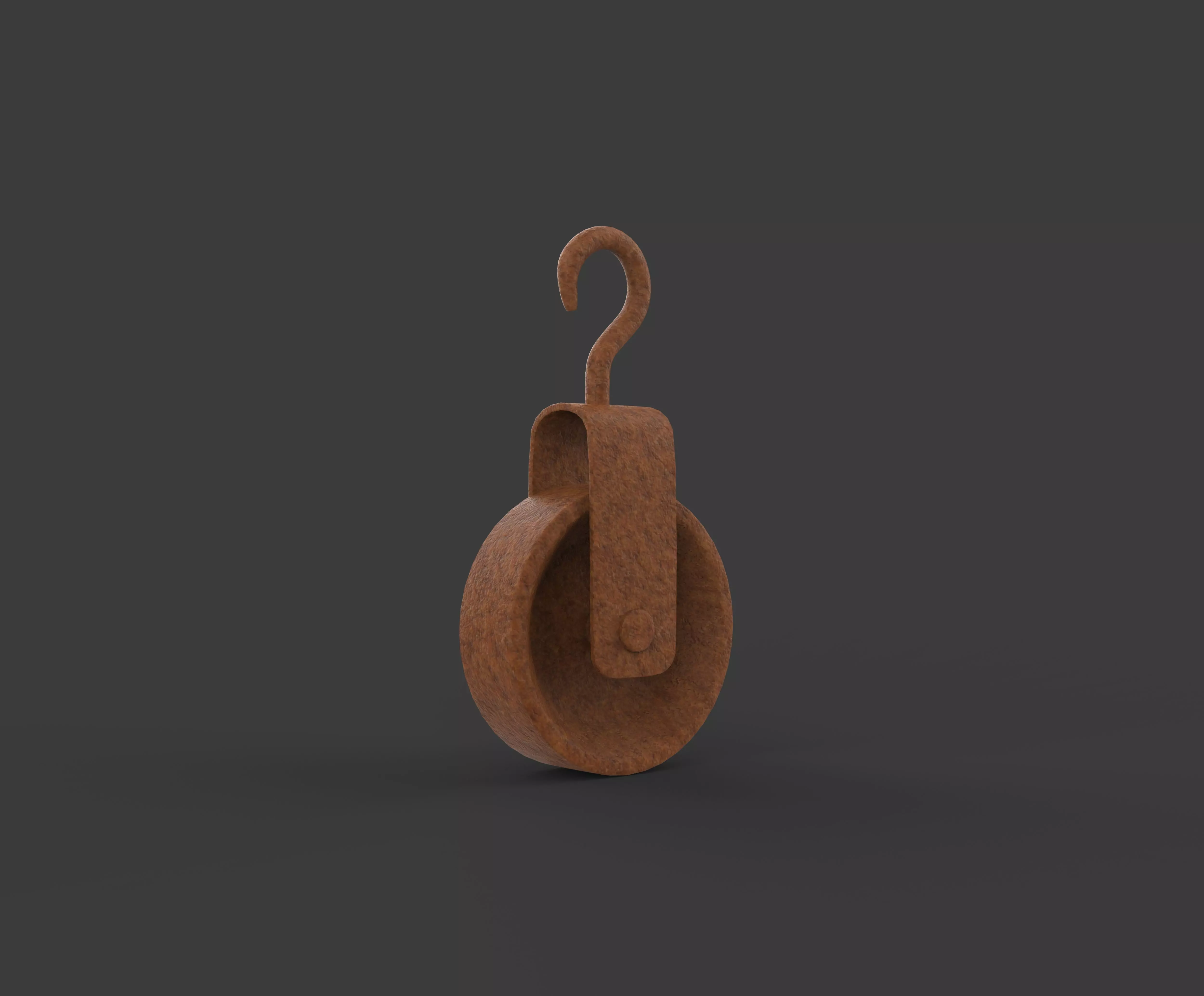 Old pulley 3D model_7
