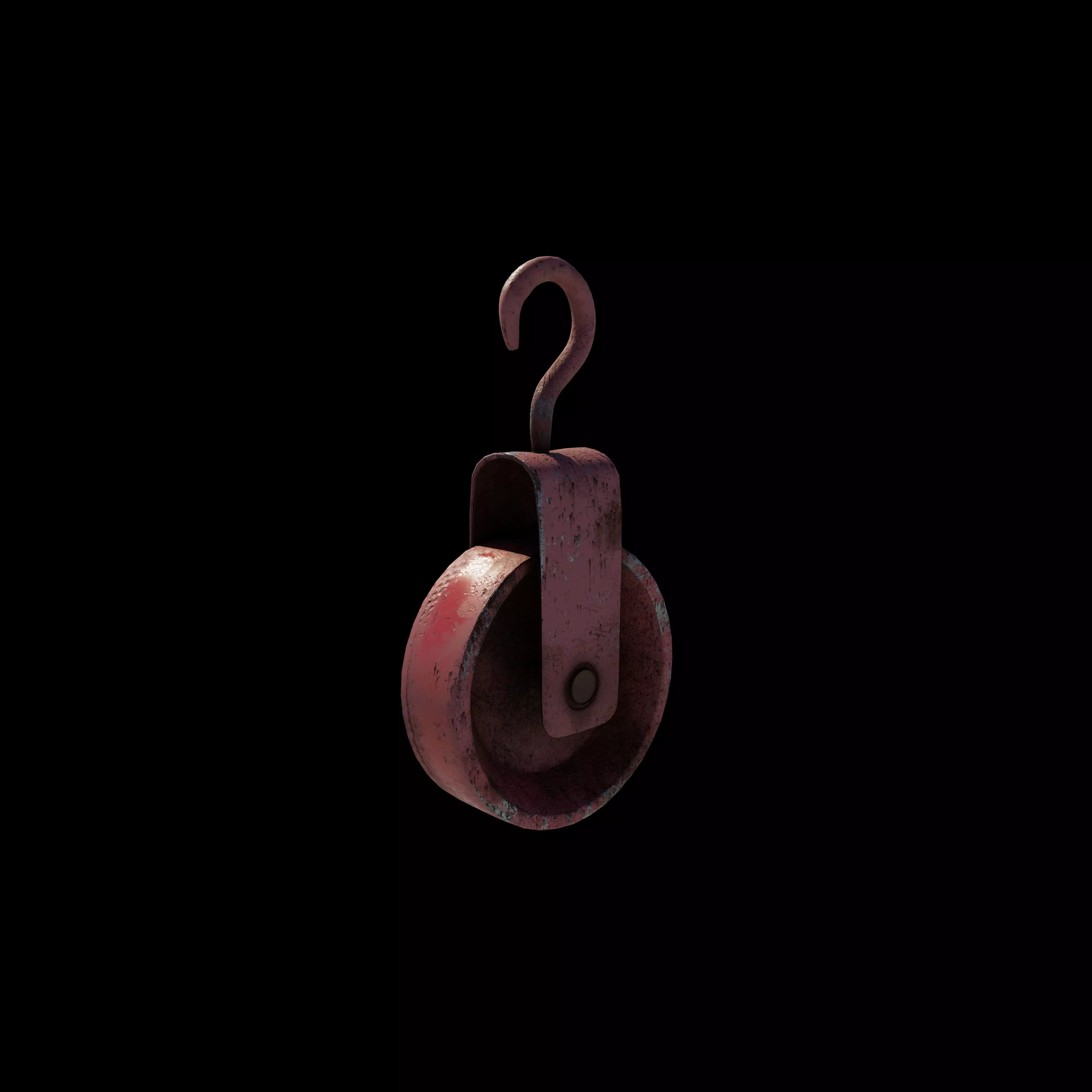 Old pulley 3D model_11