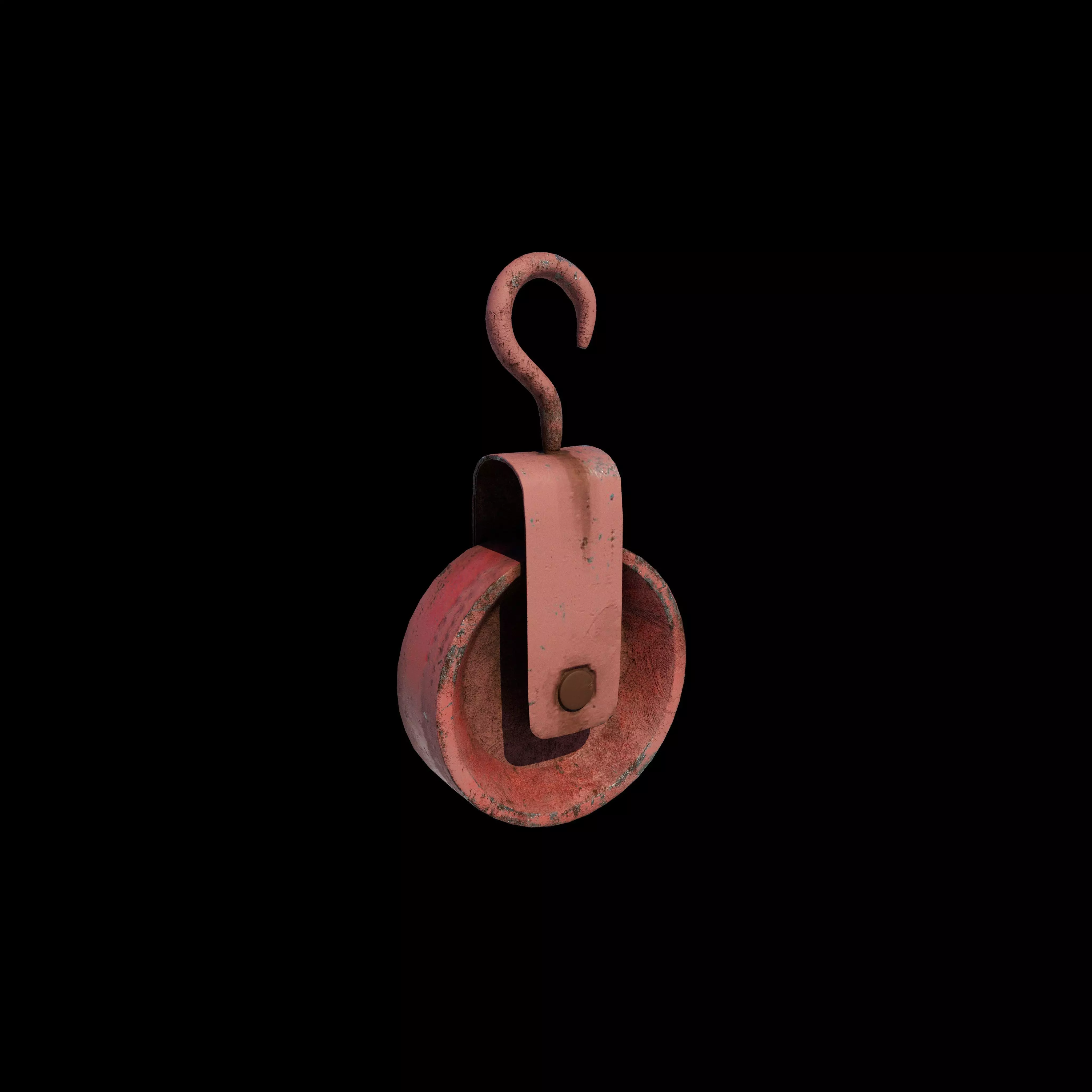 Old pulley 3D model_13