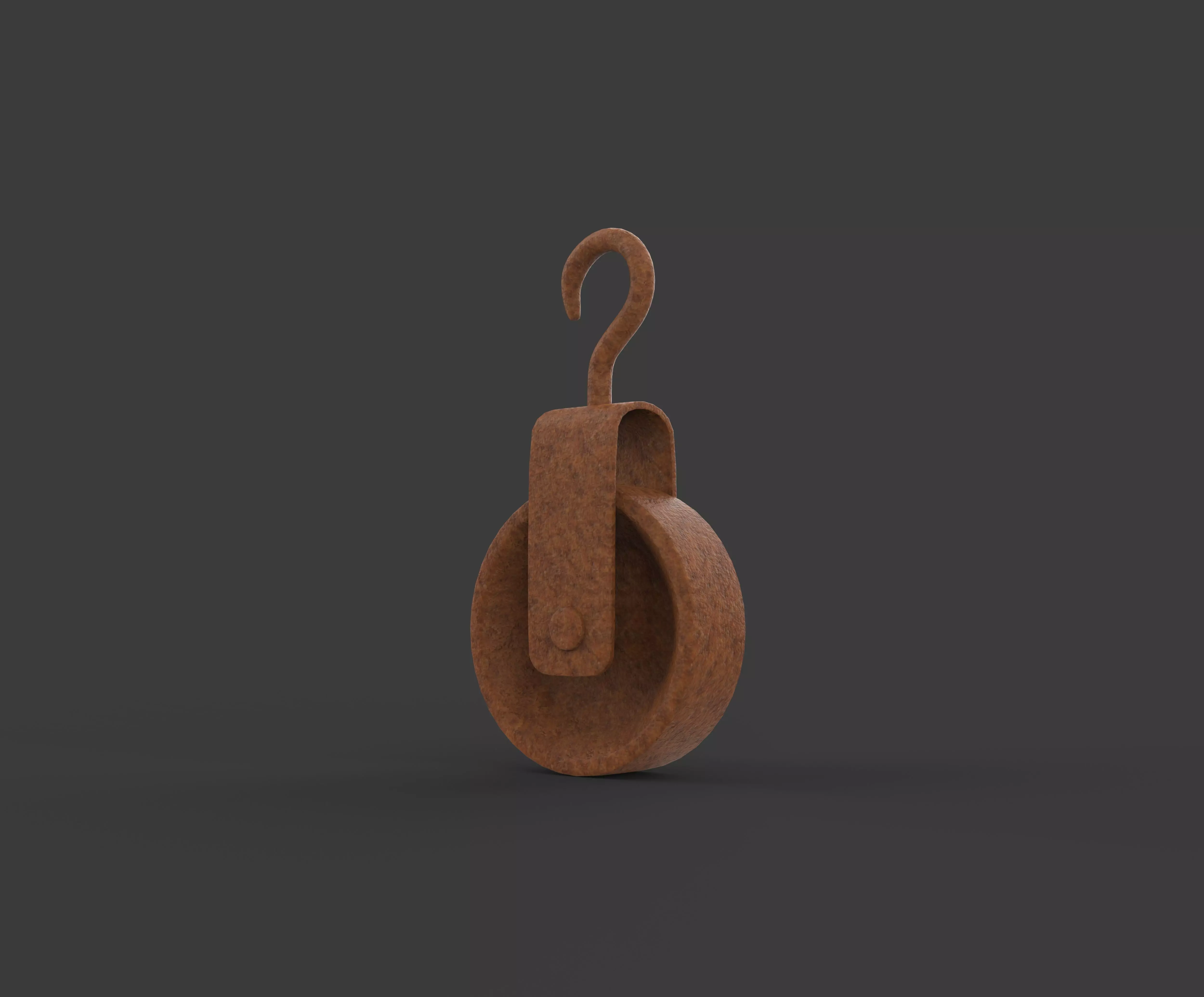 Old pulley 3D model_5