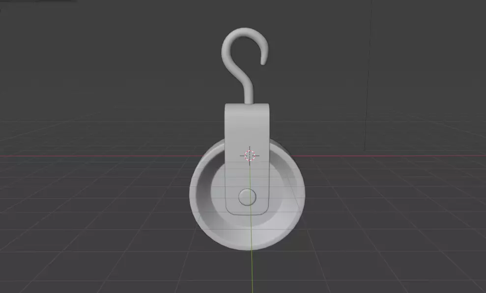 Old pulley 3D model_16