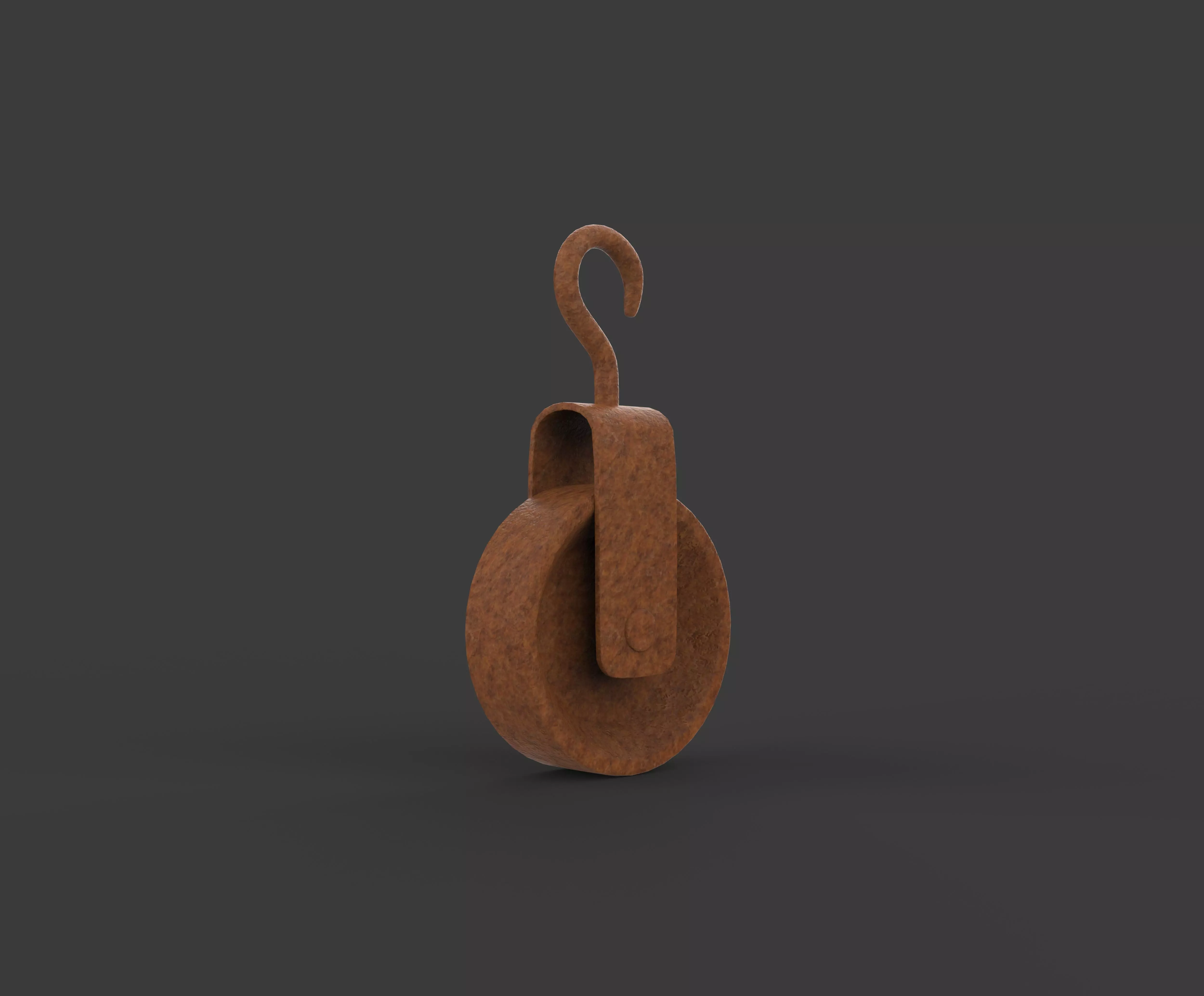 Old pulley 3D model_4