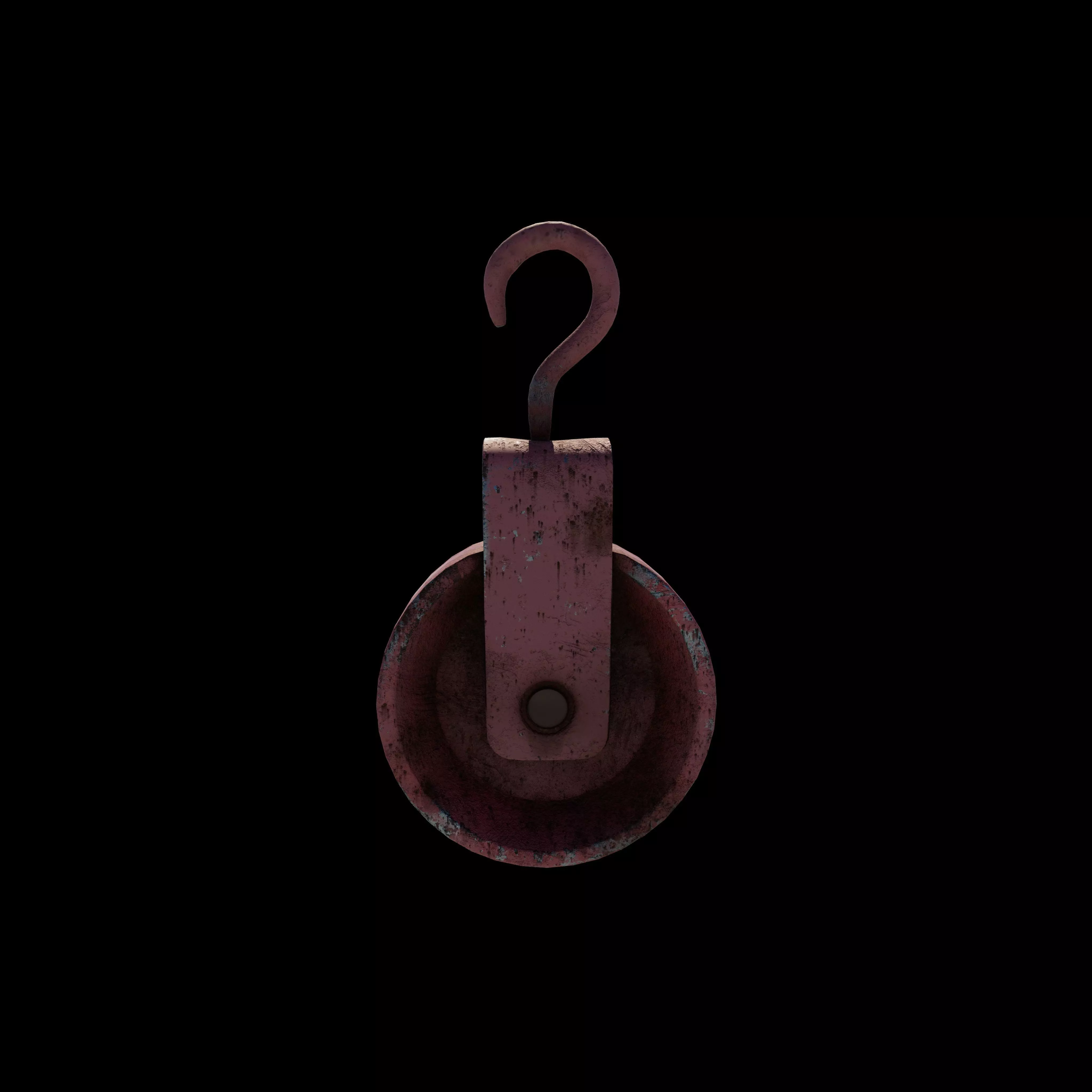 Old pulley 3D model_10