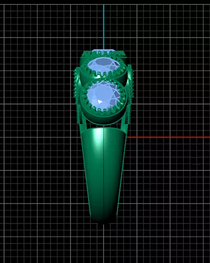 five round bazel setting jewelry ring 3D print model_3