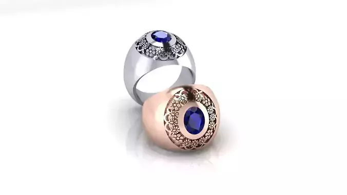 oval signet jewelry ring