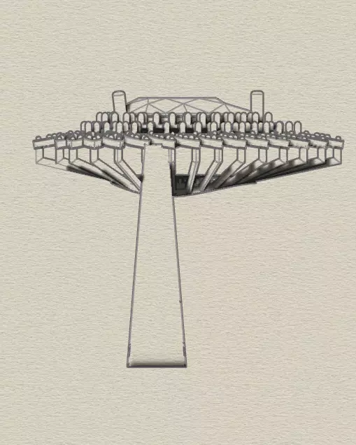 pear pave setting cluster jewelry ring  3D print model_6