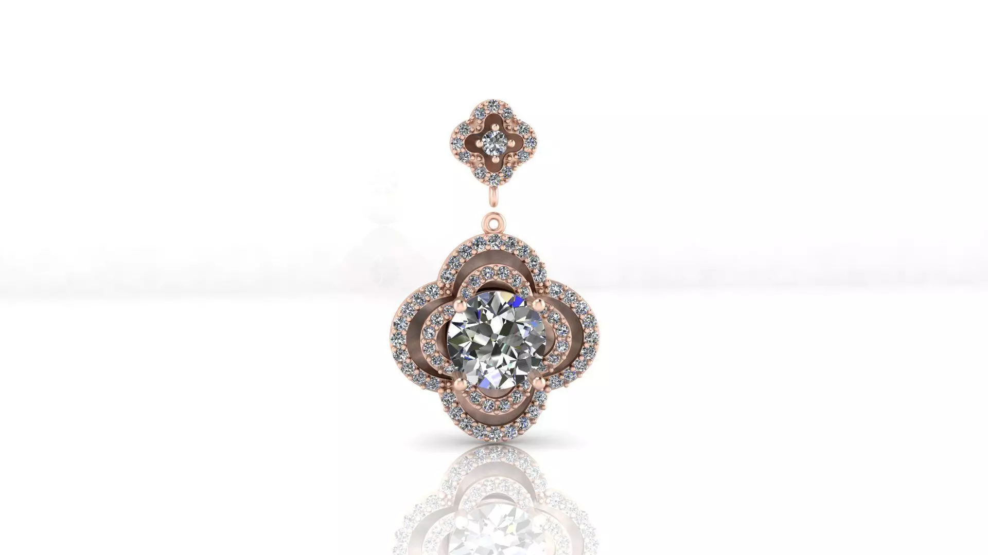 round jewelry pendant luxury 3D print model