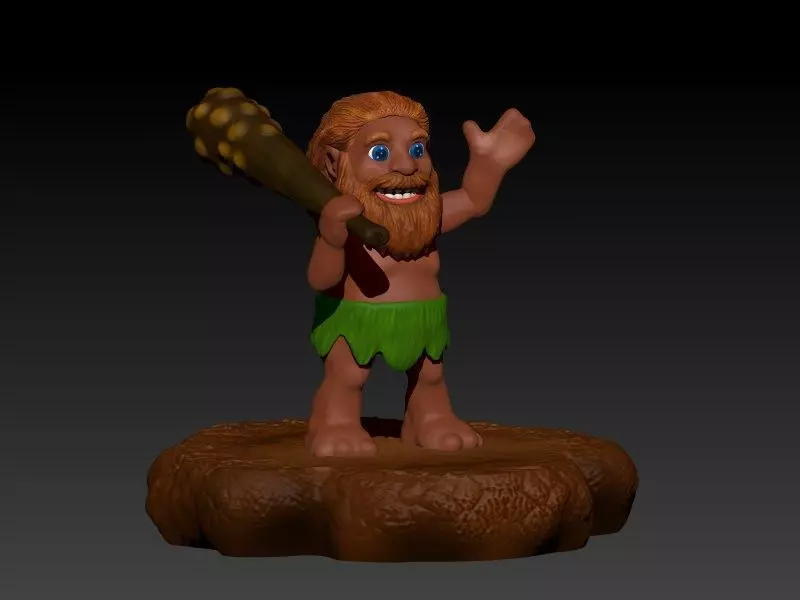Akool The Cave Man 3D print model_0