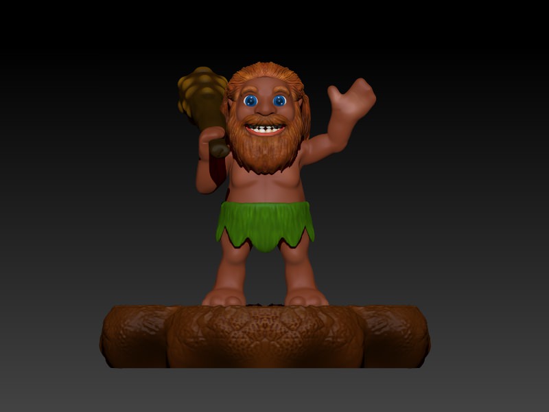 Akool The Cave Man 3D print model_1