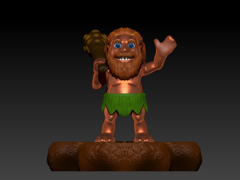 Akool The Cave Man 3D print model_4