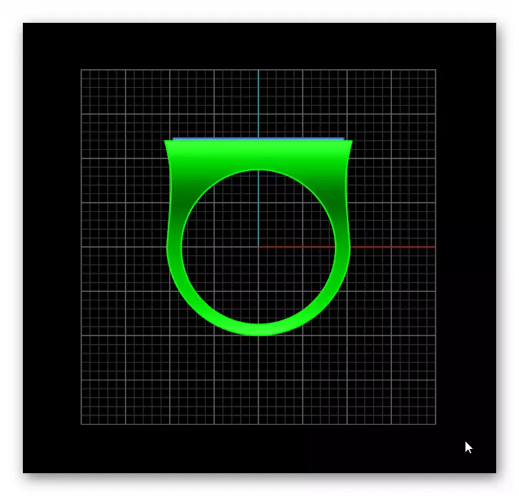 rectangle man jewelry ring 3D print model_2