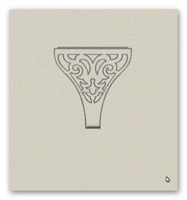 rectangle man jewelry ring 3D print model_5