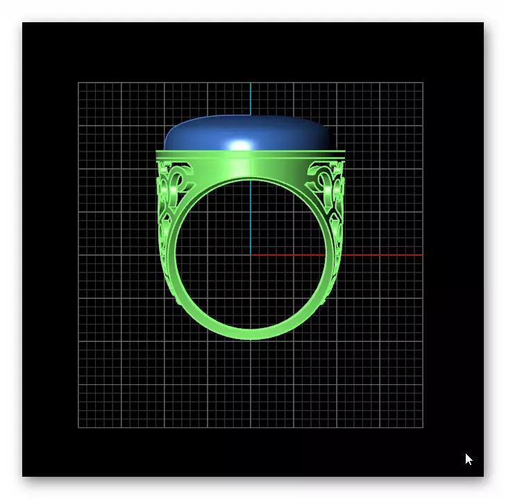 man oval signet jewelry ring 3D print model_2