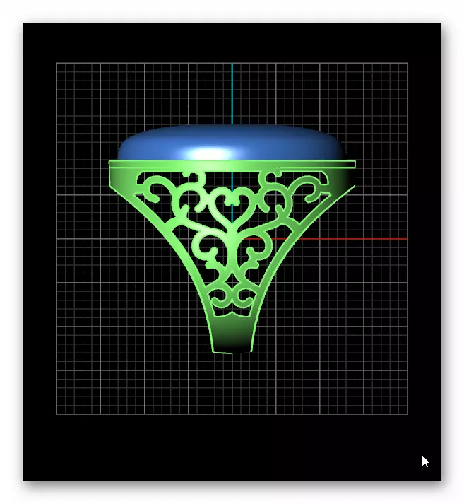 man oval signet jewelry ring 3D print model_3