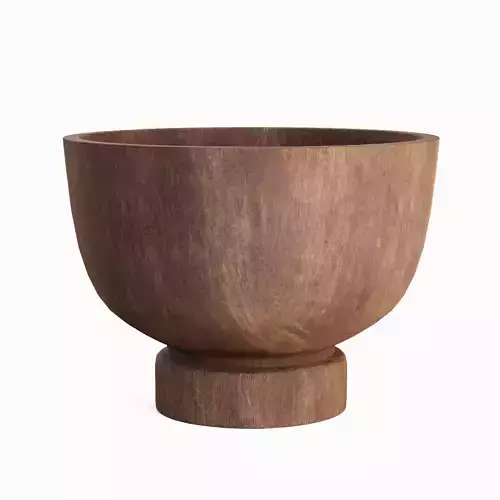 Medieval Wooden Bowl 05 Low-poly 3D model 2