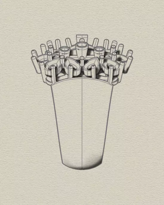 marquise and pear jewelry ring 3D print model_6