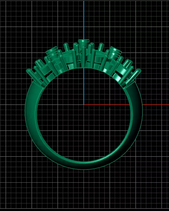 marquise and pear jewelry ring 3D print model_2