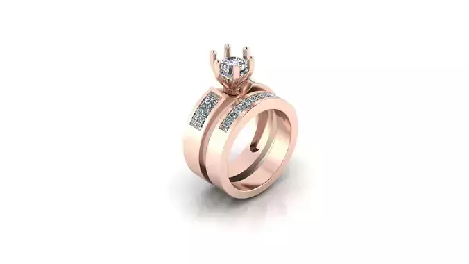 solitaire engagement jewelry ring